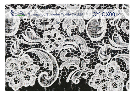 OEM / ODM Custom Nylon Embroidered Lace Fabric For Dress CY-CX0014