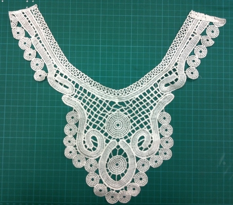OEM white Embroidery cotton lace collar Eco Friendly for Clothes
