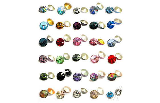 RivoIi Stone Round Crystal Garments Accessories Shining Button For Shoes