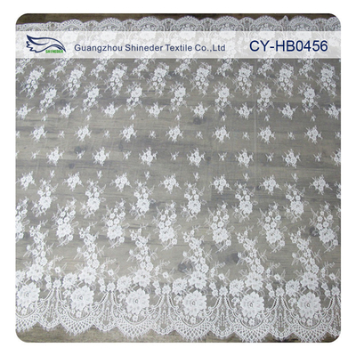 Wedding Floral Eyelash Lace Trim , UL Tested