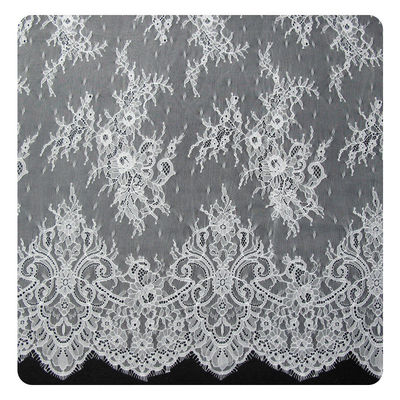 Fashion Nylon  Eyelash  Lace Trim / Embroidered Lace Fabric