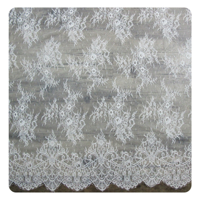 Fashion Nylon  Eyelash  Lace Trim / Embroidered Lace Fabric