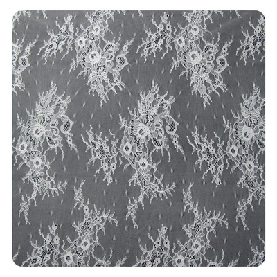 Fashion Nylon  Eyelash  Lace Trim / Embroidered Lace Fabric