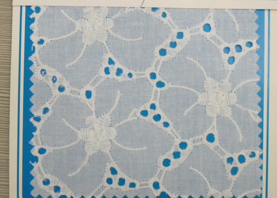 Water Soluble Eyelet Wide Stretch Lace Trim With Flower Pattern For Underwear CY-CX0112