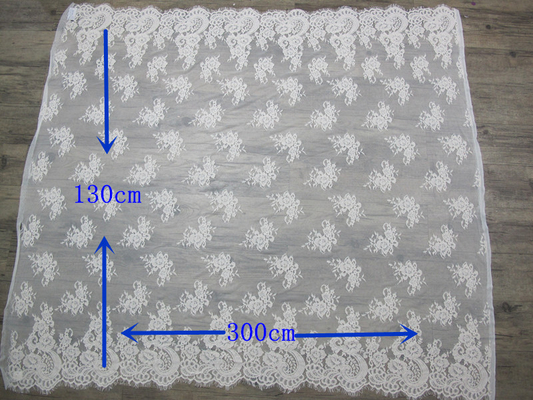 Corded Cotton Bridal Lace Trim Fabric For Wedding Dresses CY-HB0478