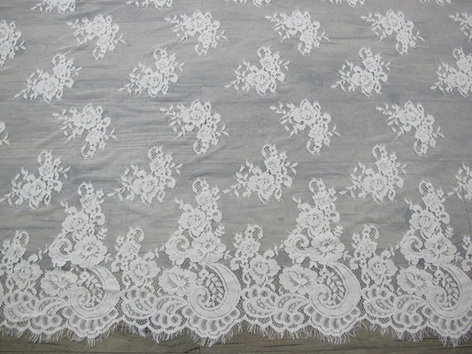 Corded Cotton Bridal Lace Trim Fabric For Wedding Dresses CY-HB0478