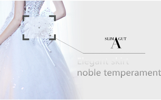 Luxury Beaded Rhinestone wedding dresses , women tulle puffy wedding dresses