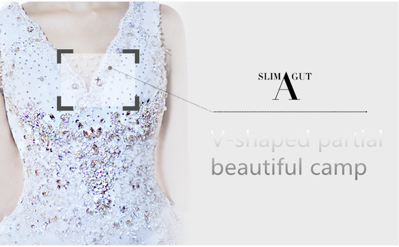 Luxury Beaded Rhinestone wedding dresses , women tulle puffy wedding dresses