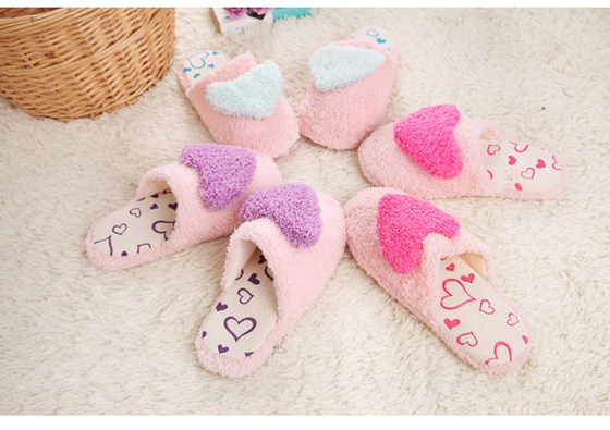 Cartoon 11" 3D Love girl Plush Slippers and Boots , comfortable ladies slippers