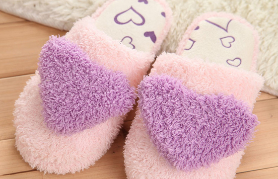 Cartoon 11" 3D Love girl Plush Slippers and Boots , comfortable ladies slippers