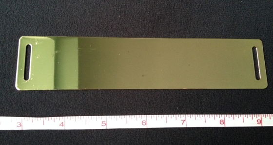 Straight plated accessories metal trim for garment and belt , flat metal bar