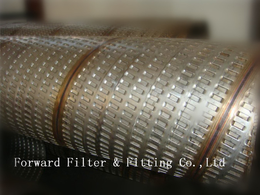 316L Stainless Steel Perforated Metal Tube , Perforated Spiral Welded  Tube