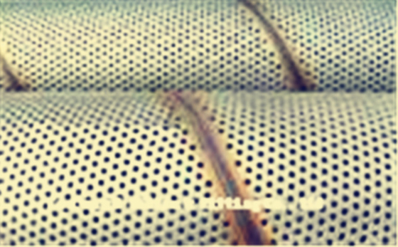 316L Stainless Steel Perforated Metal Tube , Perforated Spiral Welded  Tube