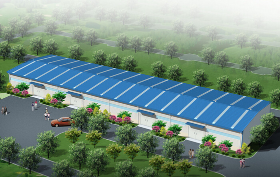Metal Industrial Wide Clearspan Shelters Preengineered AISC 80 X 110