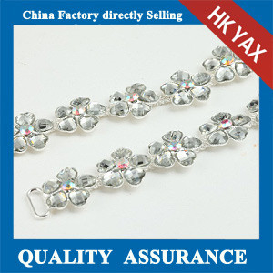 high end quality crystal rhinestone metal trim,best sale trim metal,China munufacturer metal trim for shoes