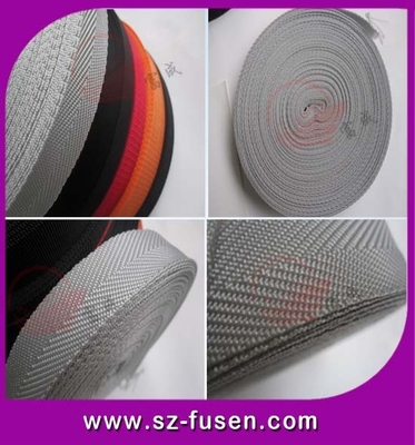 Colourful Woven 100% Nylon Strap Webbing For Backpack / Belt / Sports