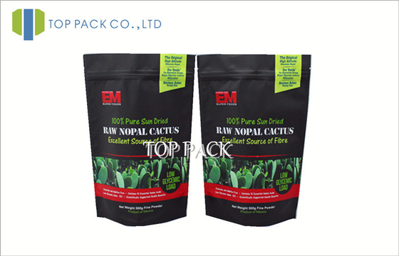 Custom Zipper Foil Stand Up Zip Pouch For Protein Powder 250g 500g 1000g