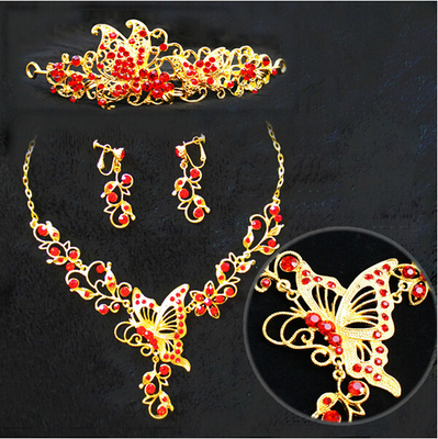 Exquisite Handmade Animal Jewelry Necklace Earrings Crown for Womens , Girls