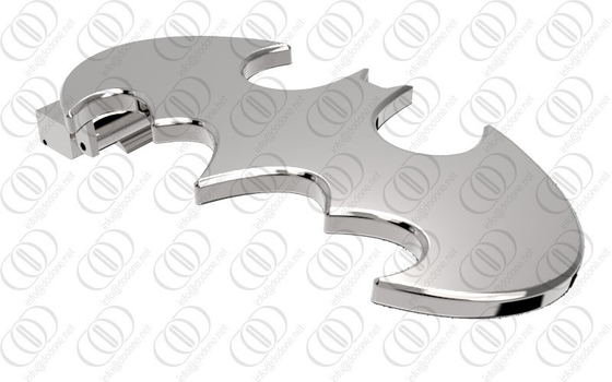Silver Stainless Steel Batman Belt Buckle Mirror Shiny Polished