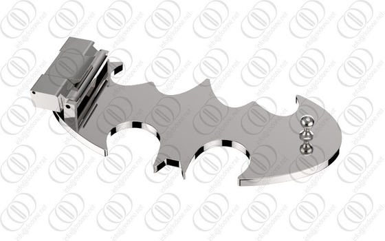 Silver Stainless Steel Batman Belt Buckle Mirror Shiny Polished