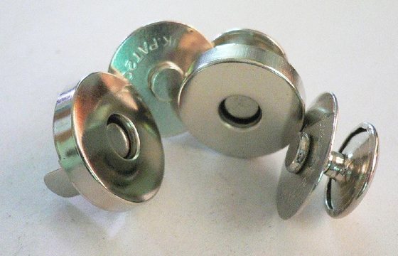 Metal buckle snap fastener button magnets  strong nickel whiteboard magnetic button
