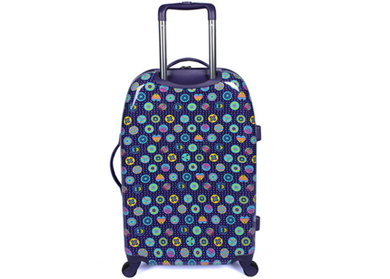 Customized 20 25 28 inch PC trolley case bright colored luggage travel bag