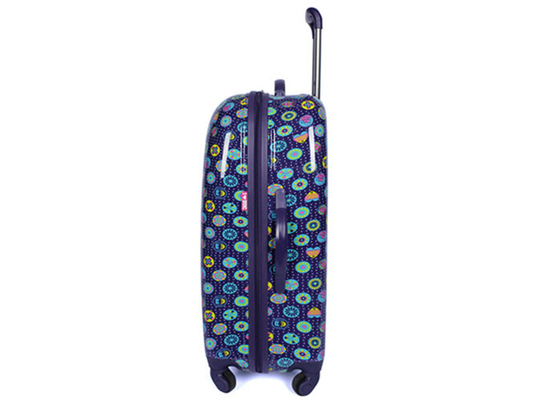 Customized 20 25 28 inch PC trolley case bright colored luggage travel bag