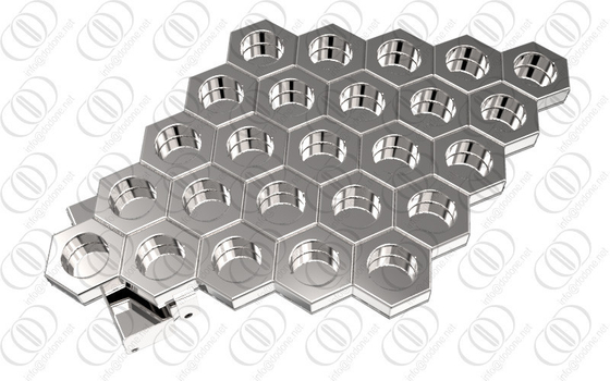 Stylish Replacement Stainless Steel Belt Buckle With Multi Color Accents