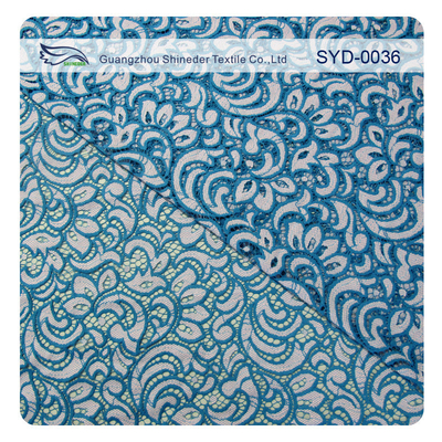 Beautiful two tone  Nylon  Cotton lace fabric SYD-0036