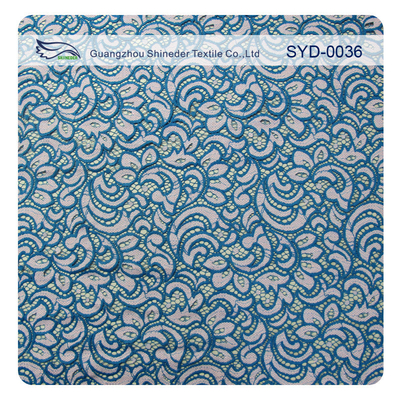 Beautiful two tone  Nylon  Cotton lace fabric SYD-0036