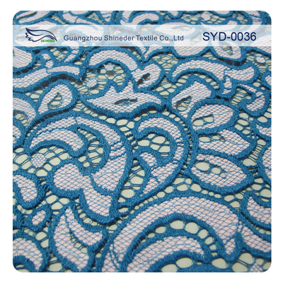 Beautiful two tone  Nylon  Cotton lace fabric SYD-0036