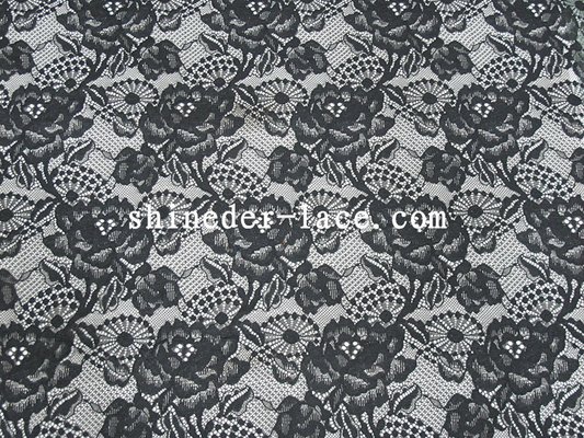 150cm width nylon lace fabric floral/special leaf pattern for women's garment SYD-0170