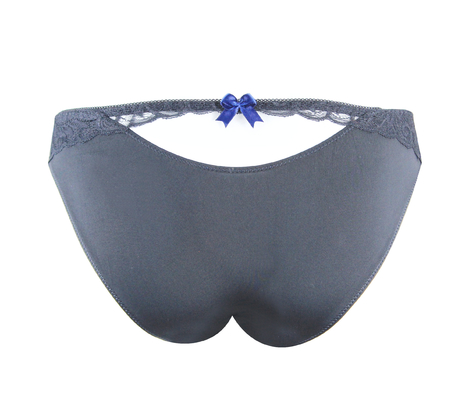 Cotton / Nylon Low Waist Sexy Pretty Girls Bikinis Cut Out Back Panties