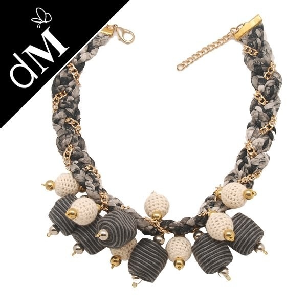 Fashion beaded handcrafted necklace from double.m fashion co. limited (JNL0128 )