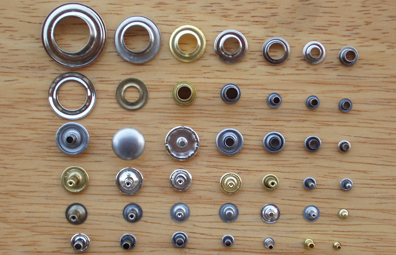Plating Brass Custom Snap Buttons Garment Eyelet Hardware Accessories