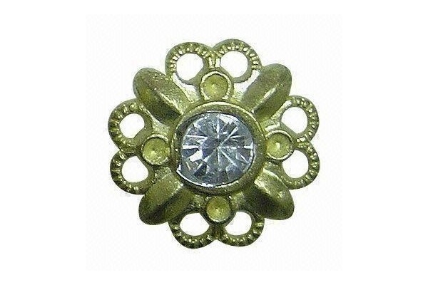 Plastic Rhinestone Custom Snap Buttons Clothing Sunflower Shoes Accessories