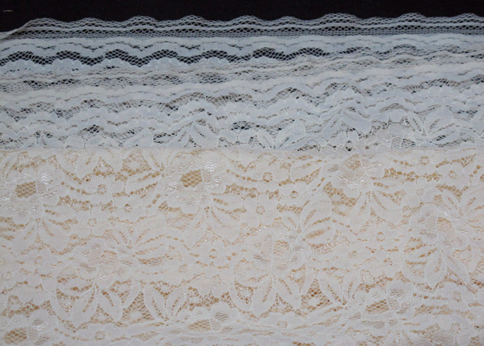 White Elastic Lace Fabric For Upholstery