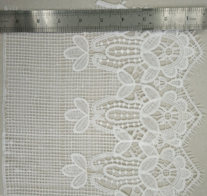 Milk Poly lace fabric Decorative Lace Trim For  Fashional Clothes