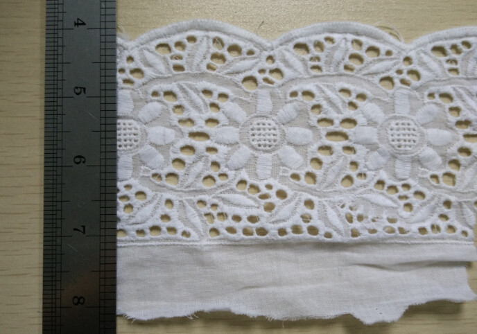 Nature cotton lace fabric Decorative Lace Trim For Clothes Fashion