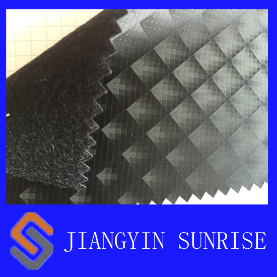 Brushing Fabric Synthetic PU Nubuck Leather / Metallic PU Leather Stocklot