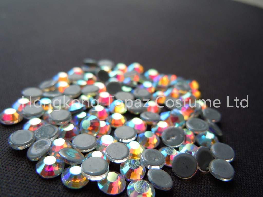 ss20 crystal ab color stone hot fix rhinestone heat transfer strass