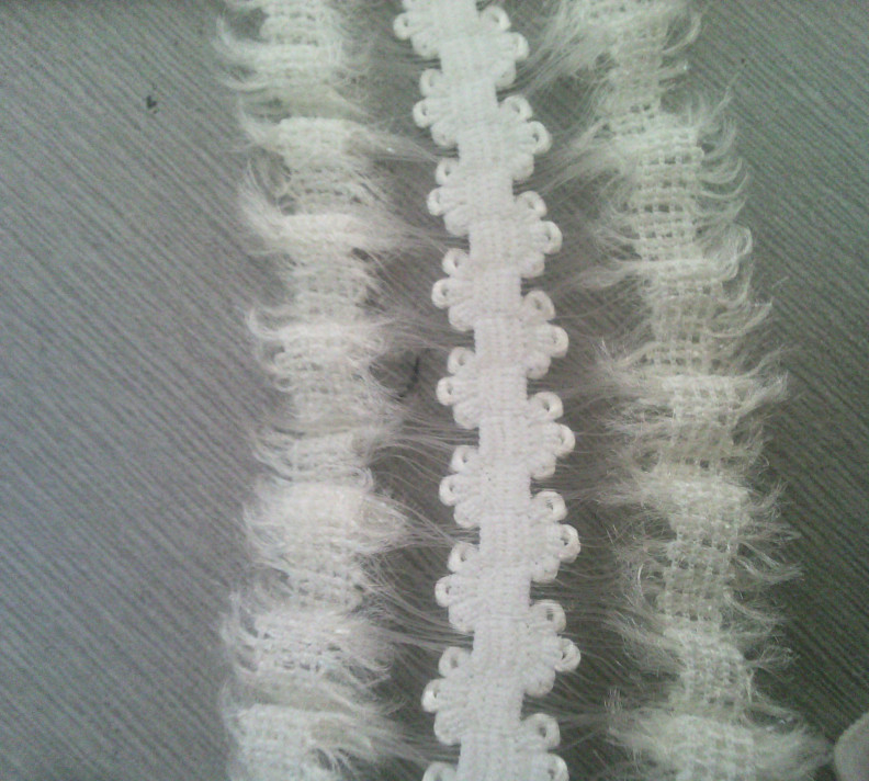 Nylon polyester Woven Elastic Webbing with lace side / flat nylon webbing