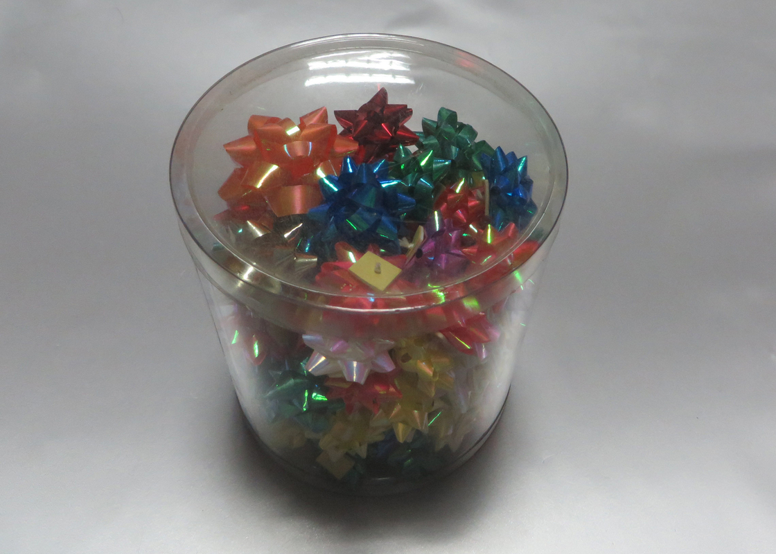 Gold , Red , Blue Mini star Gift bow ribbon with polypropylene for Gift decoration