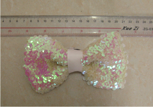 Sequin ribbon 14cm artificial flower corsage in 14cm length for knot