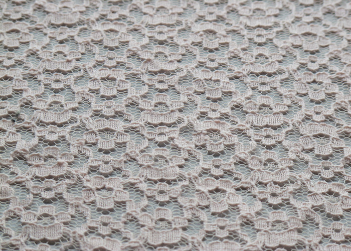 Eco-Friendly Cotton Nylon Lace Fabric For Home Decoration Durable CY-LW0148