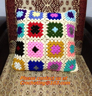 fashion crochet cushion lace pillow for home decoration colorful cushion cover pillow cove